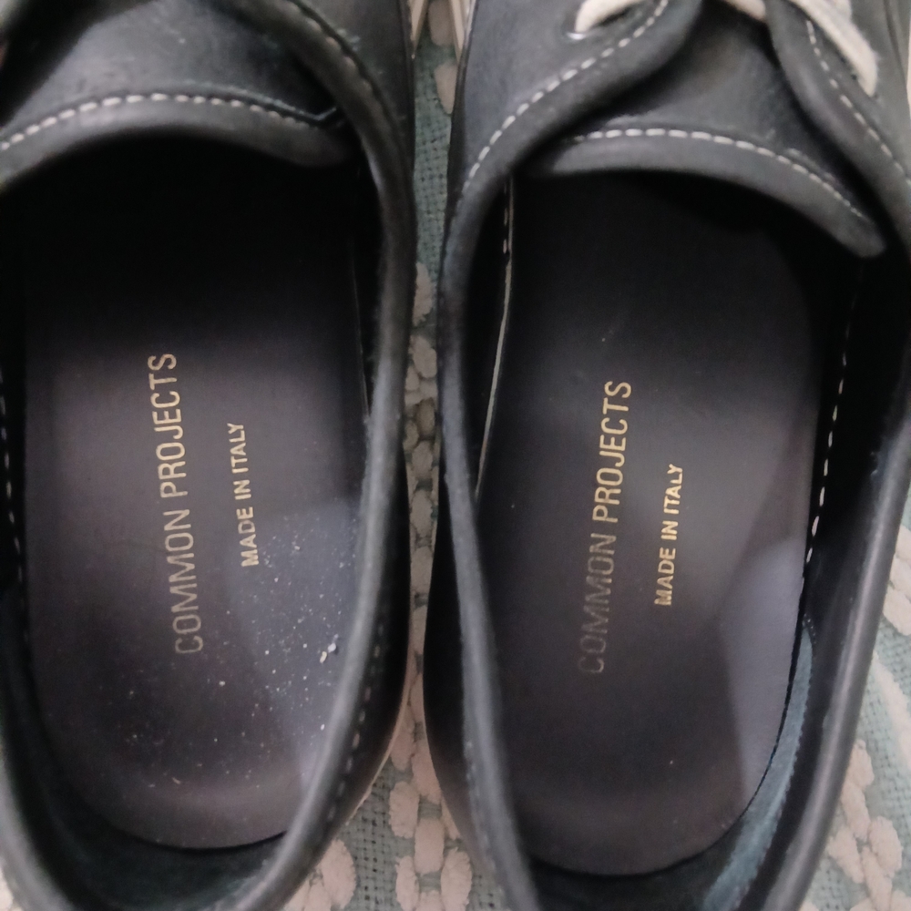 Common Projects Black Leather Sneakers